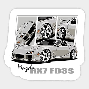 Mazda RX7, JDM, Japanese cars Sticker